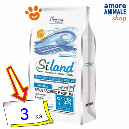 Siland Dog One Protein Adult Mini Pesce Azzurro e Agrumi Cibo Secco Cani 3 Kg: 1 → Sacco da 3 kg/SIT000076598 img