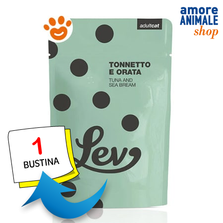 Lev al Tonnetto e Orata per Gatti - 60 g, 6 pezzi img 1