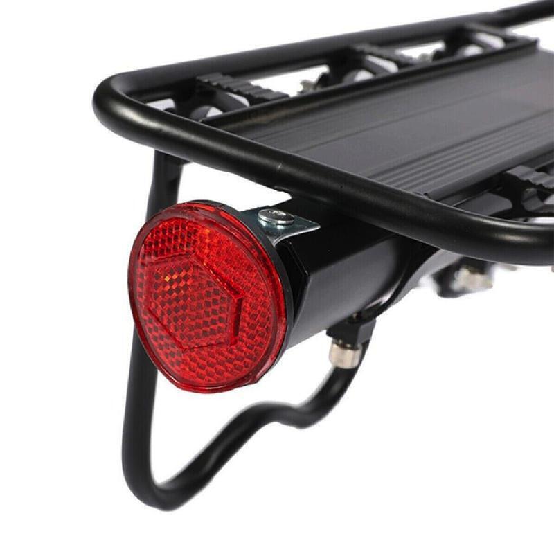 SPGOOD Portapacchi Bici Posteriore Parafango,Universale Regolabile Porta per Bicicletta Portapacchi Bicicletta in Lega di Alluminio con Riflettore